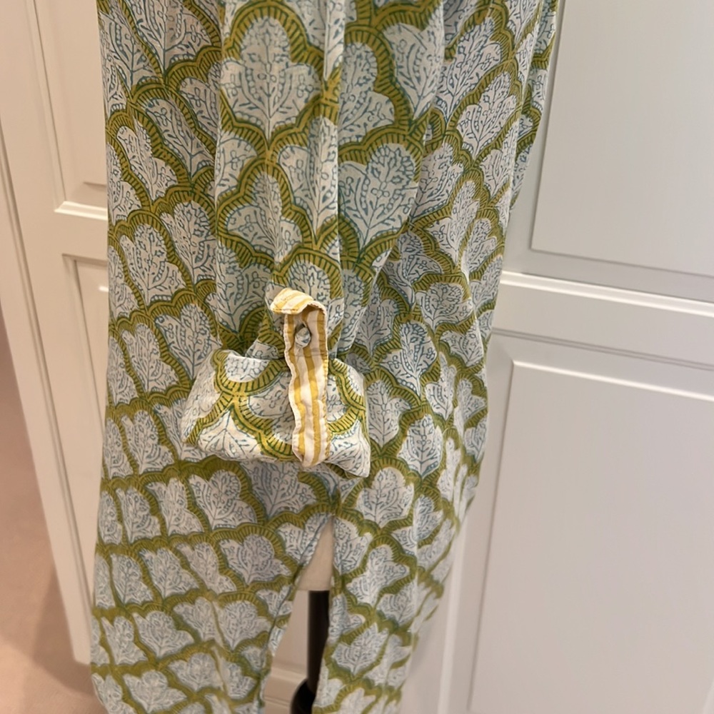 Roller Rabbit Tunic - Button Placket And Contrast… - image 7